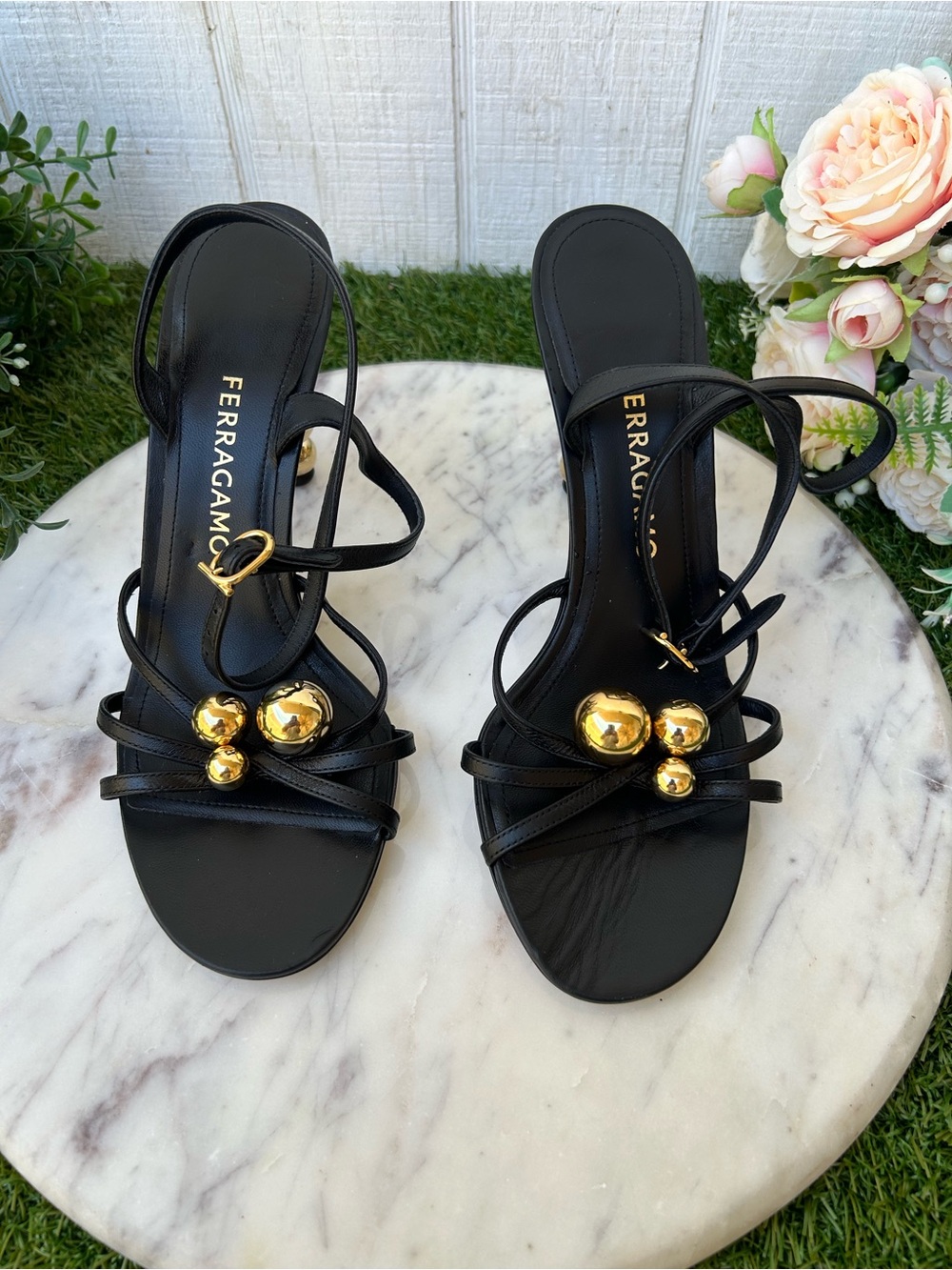 FERRAGAMO
Sculptural Heel
Spherical heel sandal
$ 1,390 size 8.5
Color: Black - Picture 11 of 16
